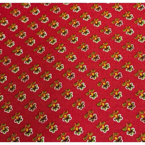 Windham Fabrics Baltimore Album Mary Koval Red Fabric 1/2 yard 44" Cotton Quilt - Picture 7 of 13